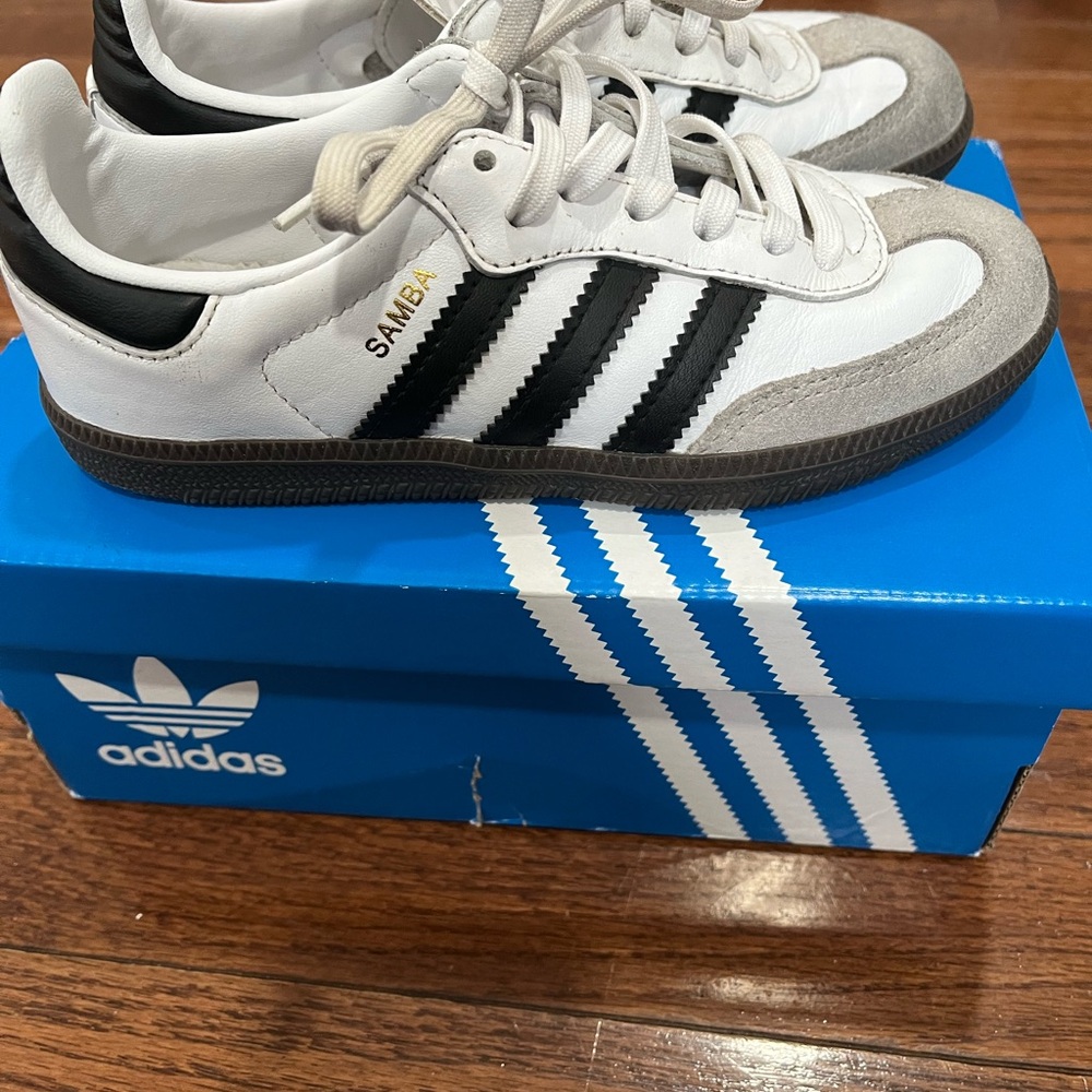 adidas Samba Kids Sneakers - White, Black, Gray